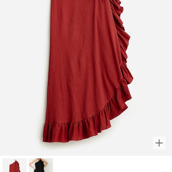 J.Crew sz L NWT dress/swim cover-up off the shoulder with ties on the side - Picture 4 of 5